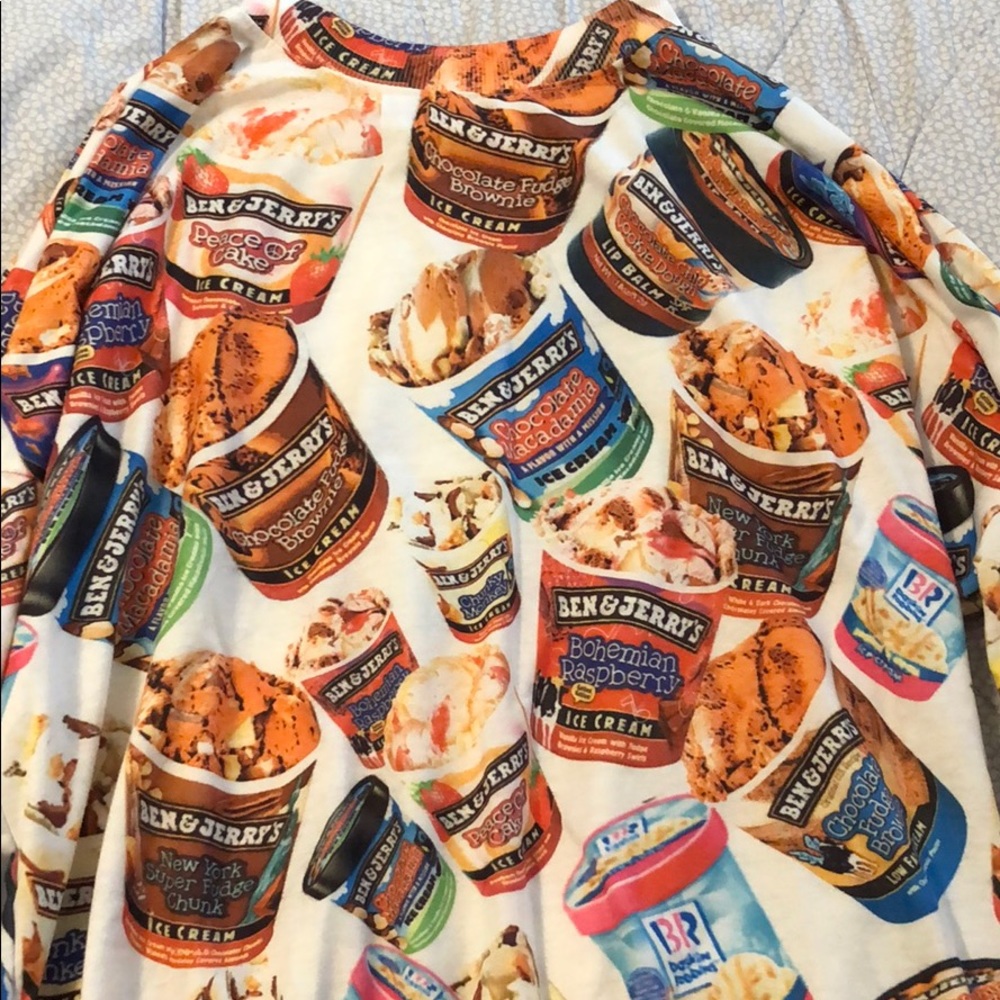 Ben and Jerry’s patterned long sleeved shirt